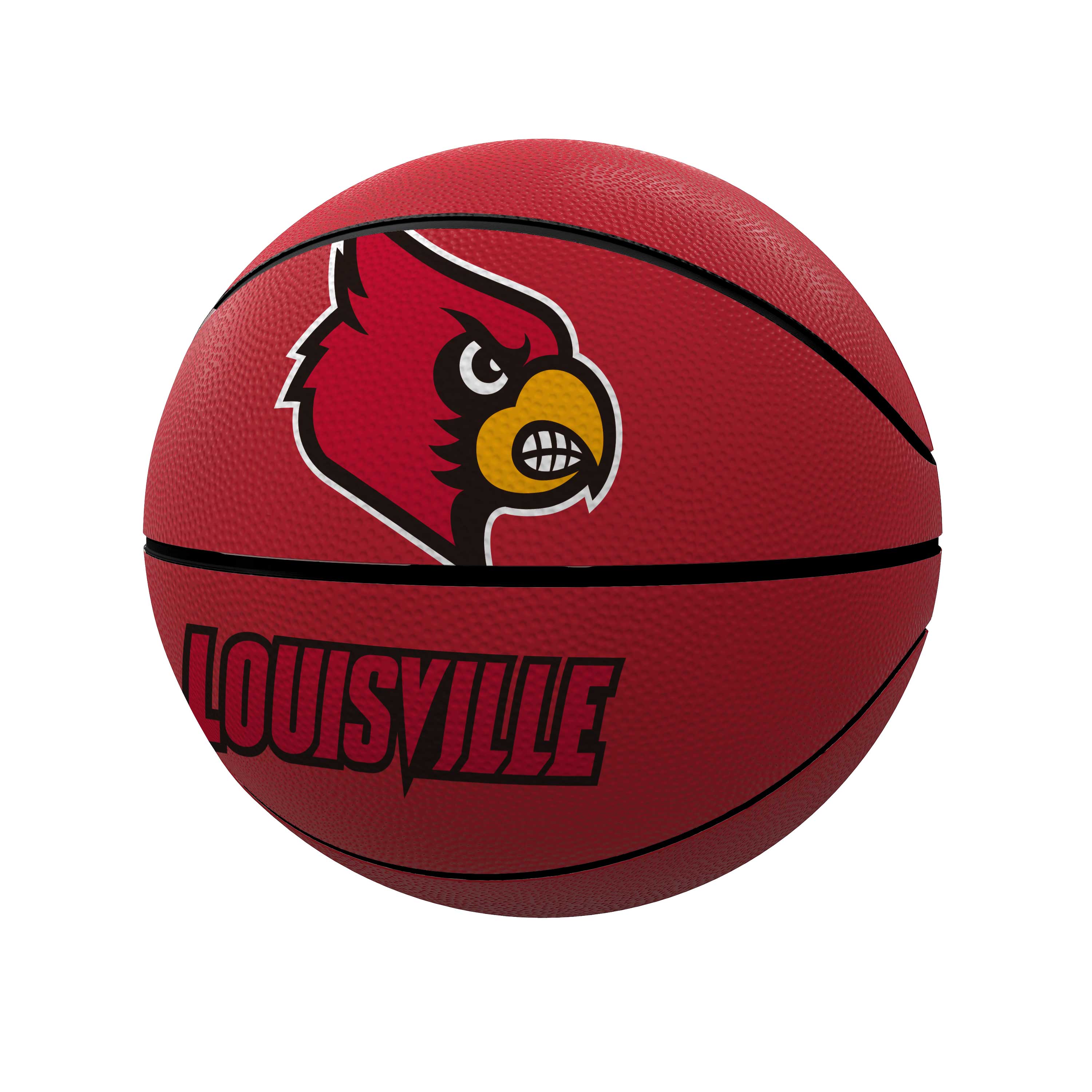 Louisville Mascot Official-Size Rubber Basketball