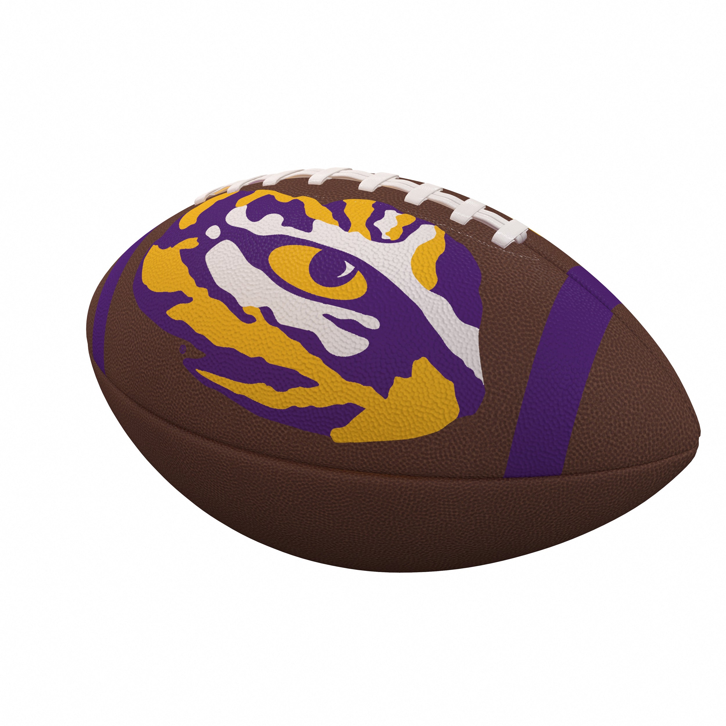 LSU Team Stripe Official-Size Composite Football