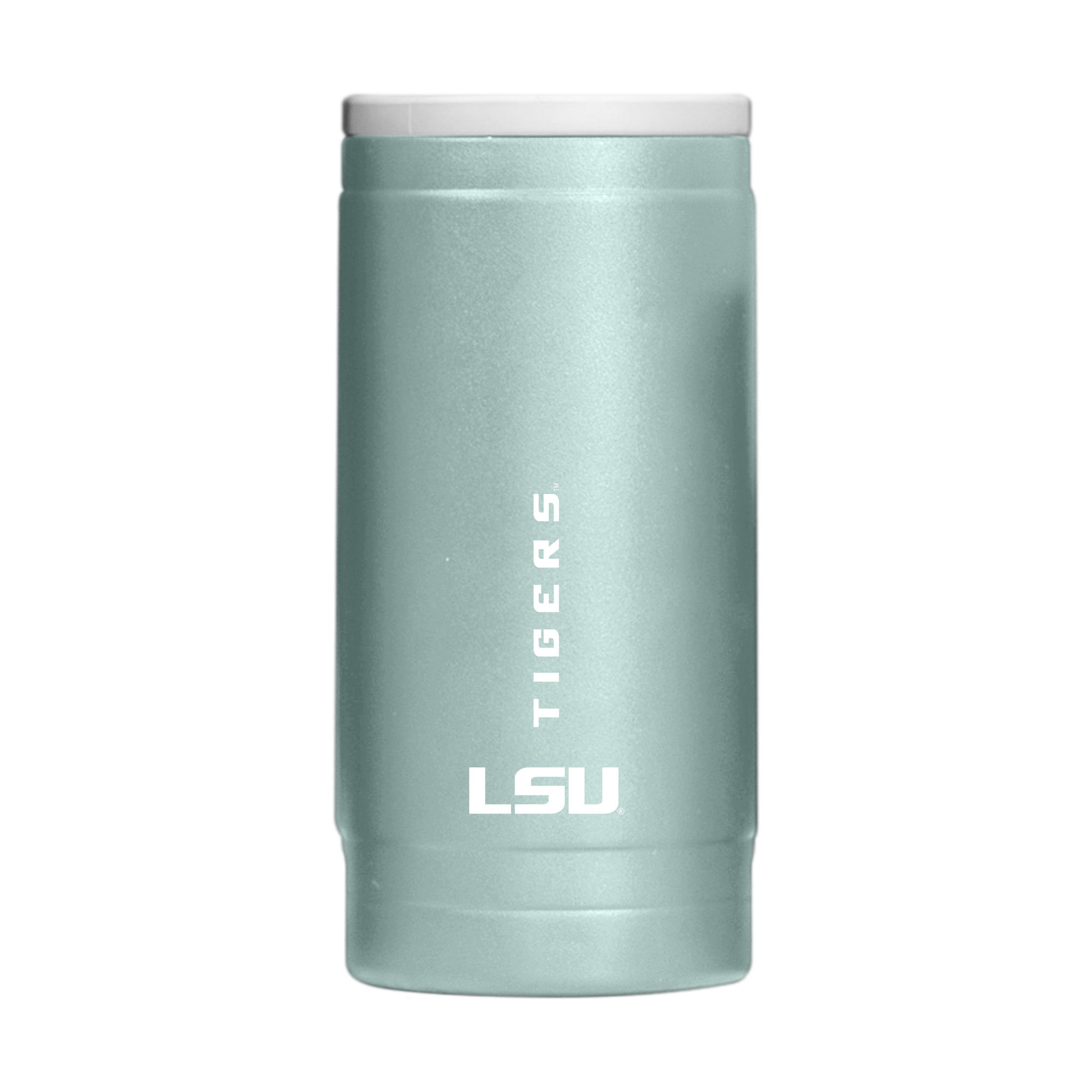 LSU Vertical Powder Coat Slim Can Coolie