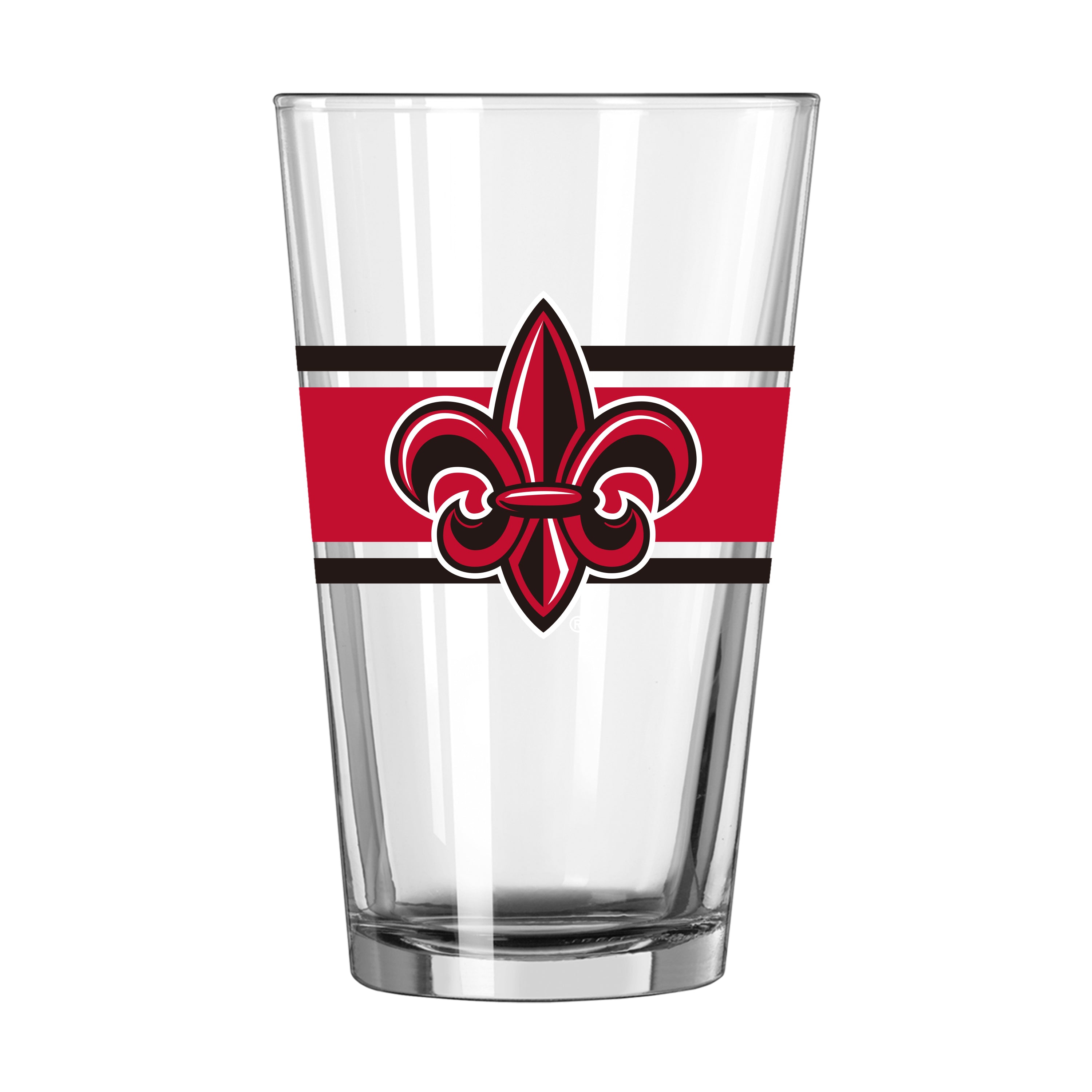Louisiana Lafayette 16oz Stripe Pint Glass