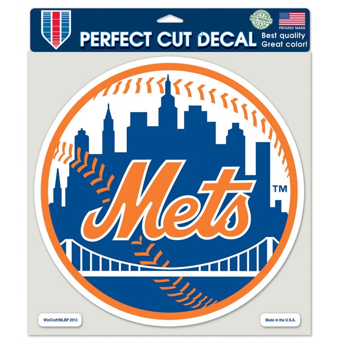 New York Mets Perfect Cut Color Decal 8" x 8" - Sports Collectibles, Sports Memorabilia, Sports Fan Shop, Sports Gifts