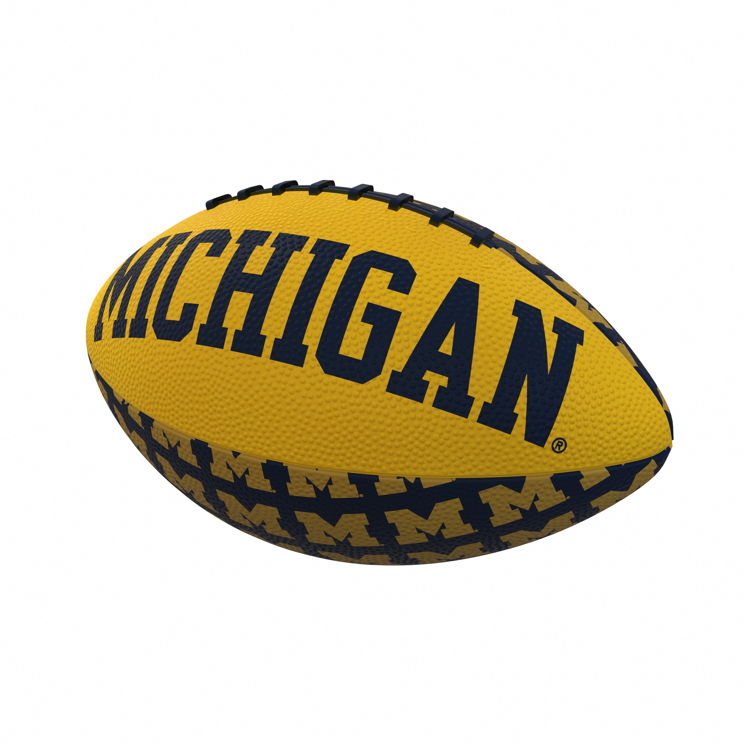 Michigan Repeating Mini-Size Rubber Football
