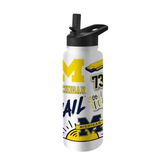 Michigan 34oz Native Quencher Bottle