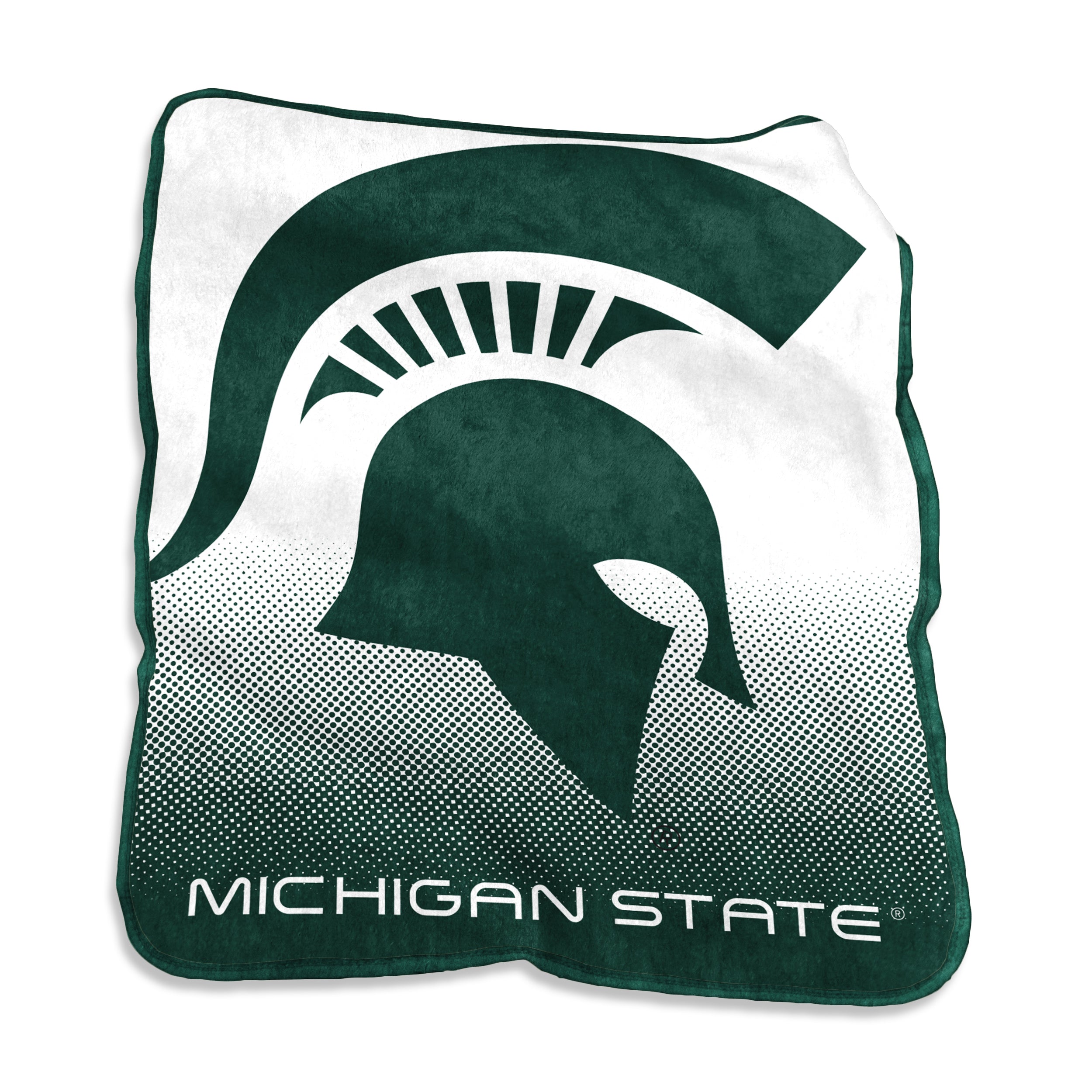 Michigan State Raschel Throw