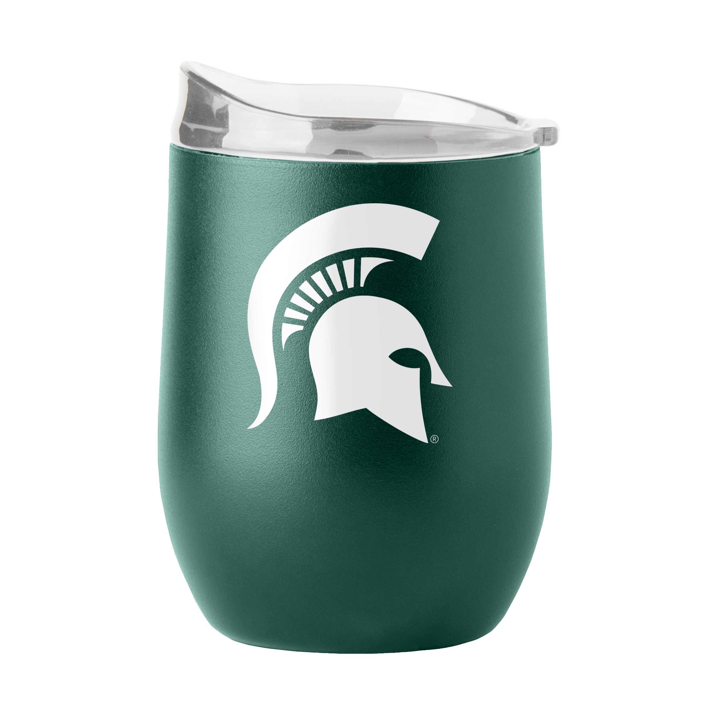 Michigan State 16oz Flipside Powder Coat Curved Beverage