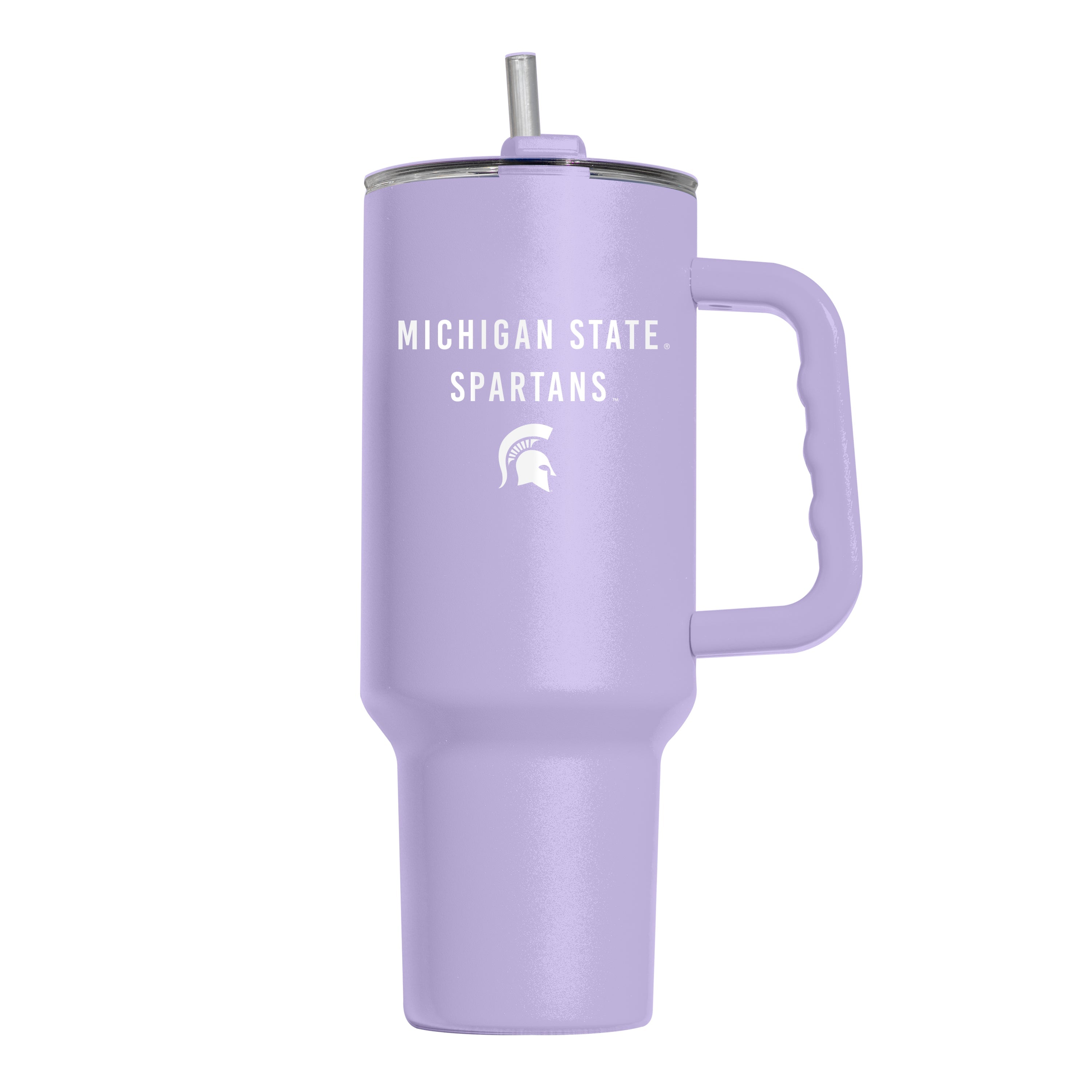 Michigan State 40oz Tonal Lavender Powder Coat Tumbler