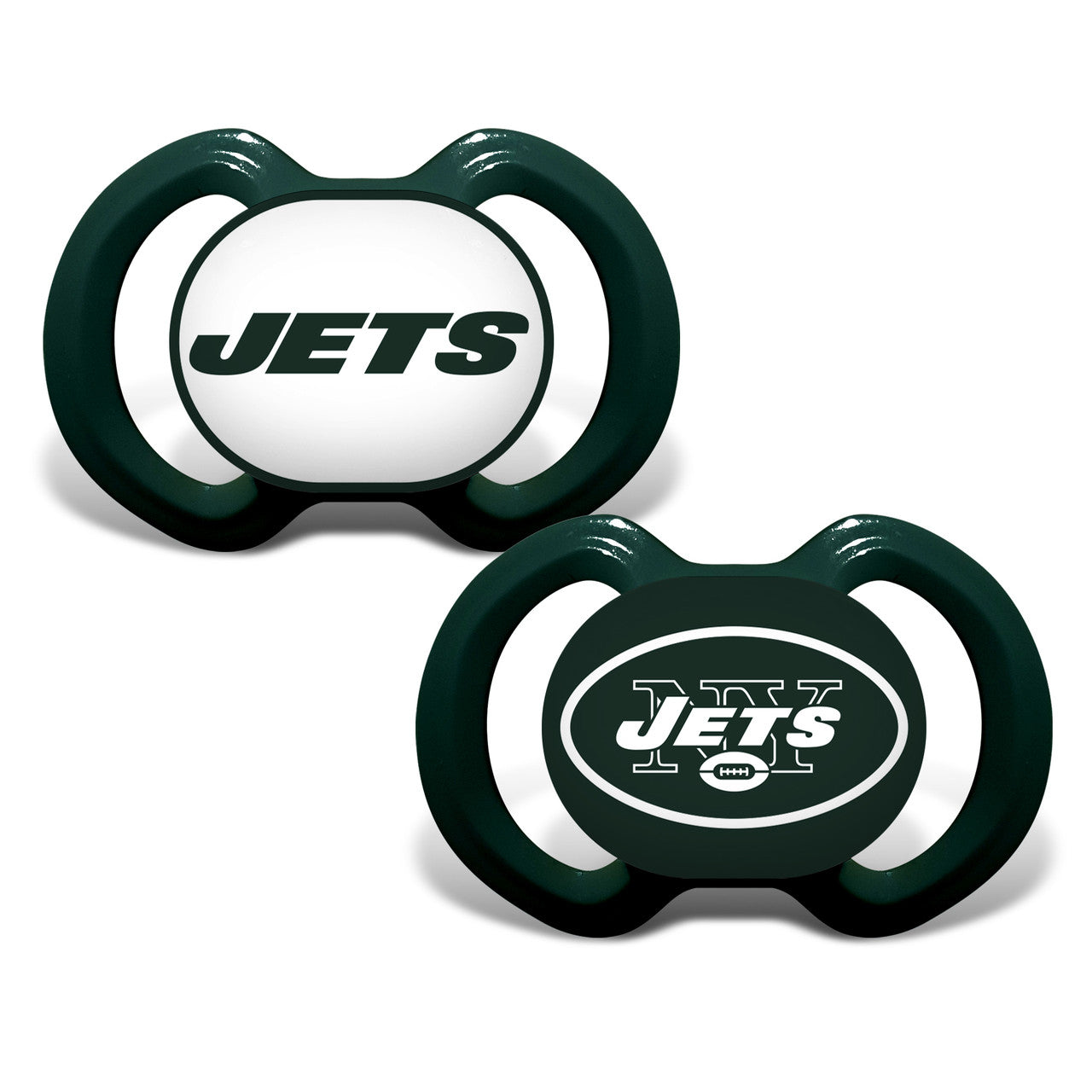 New York Jets Pacifier 2 Pack - Sports Collectibles, Sports Memorabilia, Sports Fan Shop, Sports Gifts