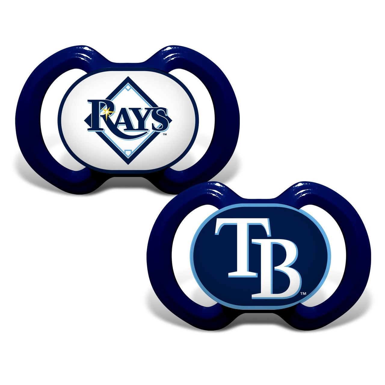 Tampa Bay Rays Pacifier 2 Pack - Special Order - Sports Collectibles, Sports Memorabilia, Sports Fan Shop, Sports Gifts