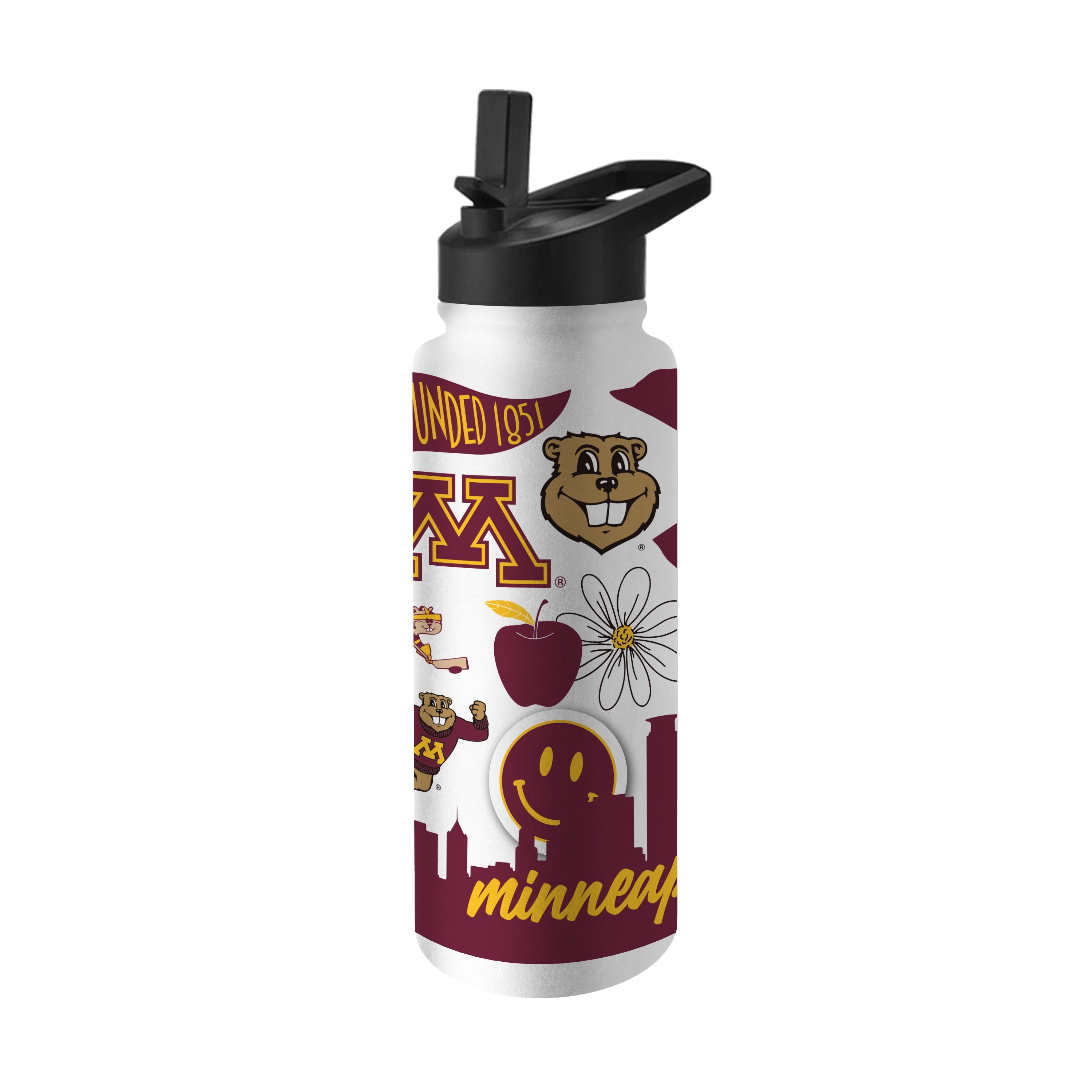 Minnesota 34oz Native Quencher Bottle