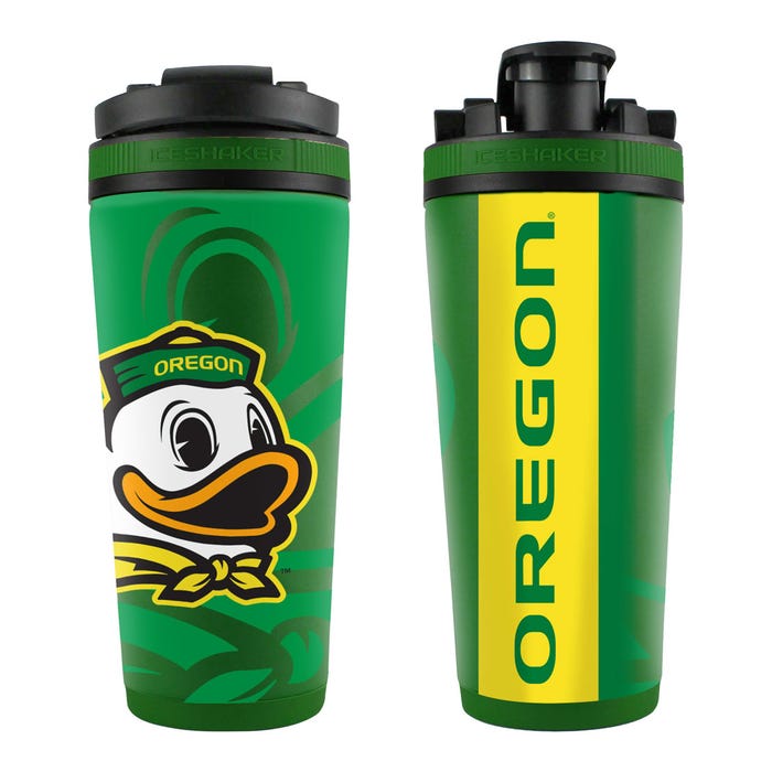 Oregon Ducks 26oz 4D Stainless Steel Ice Shaker - Sports Gifts, Sports Memorabilia, Sports Collectibles, Fan Shop