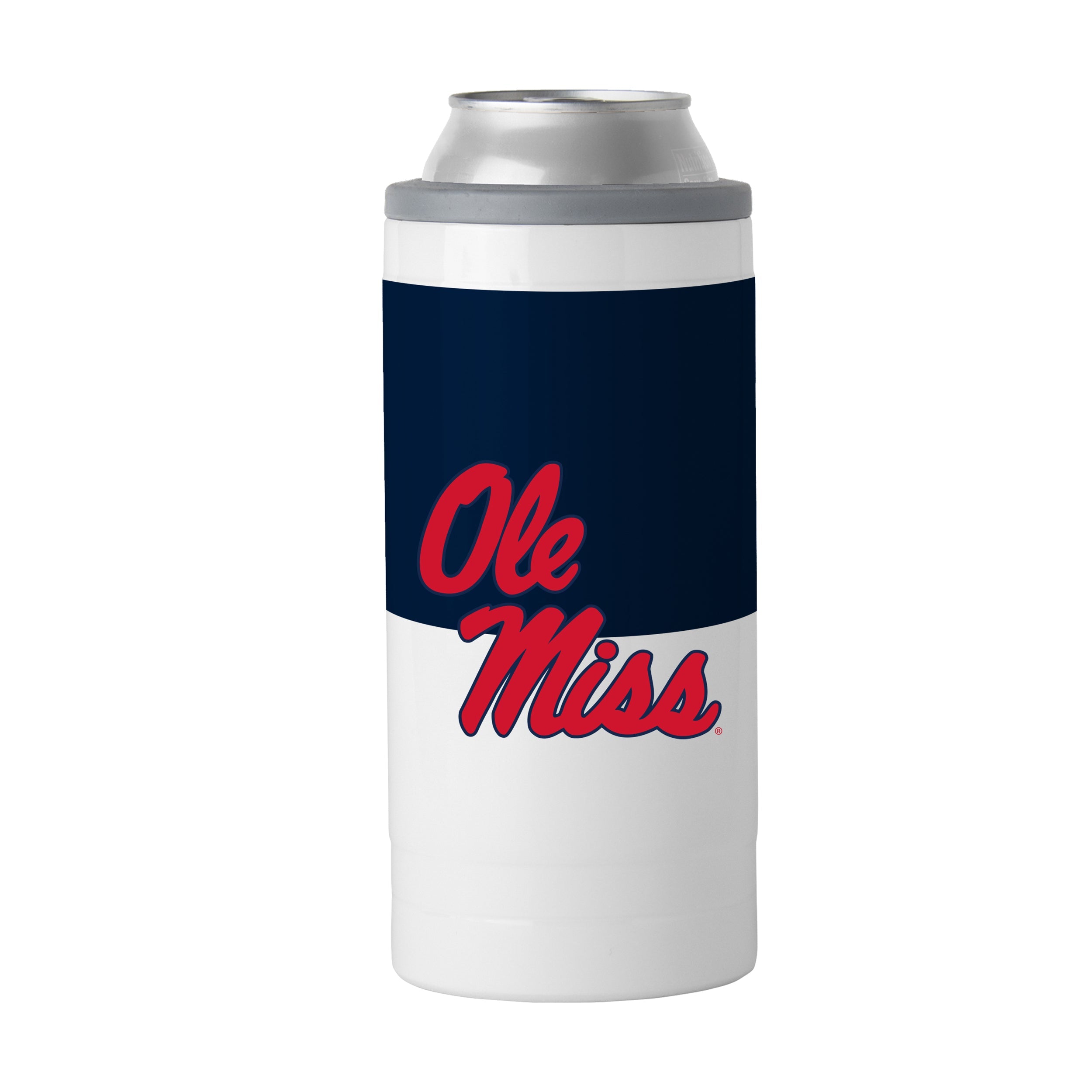 Ole Miss 12oz Colorblock Slim Can Coolie