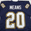 Autographed/Signed Natrone Means Los Angeles San Diego Navy Blue Football Jersey Beckett BAS COA