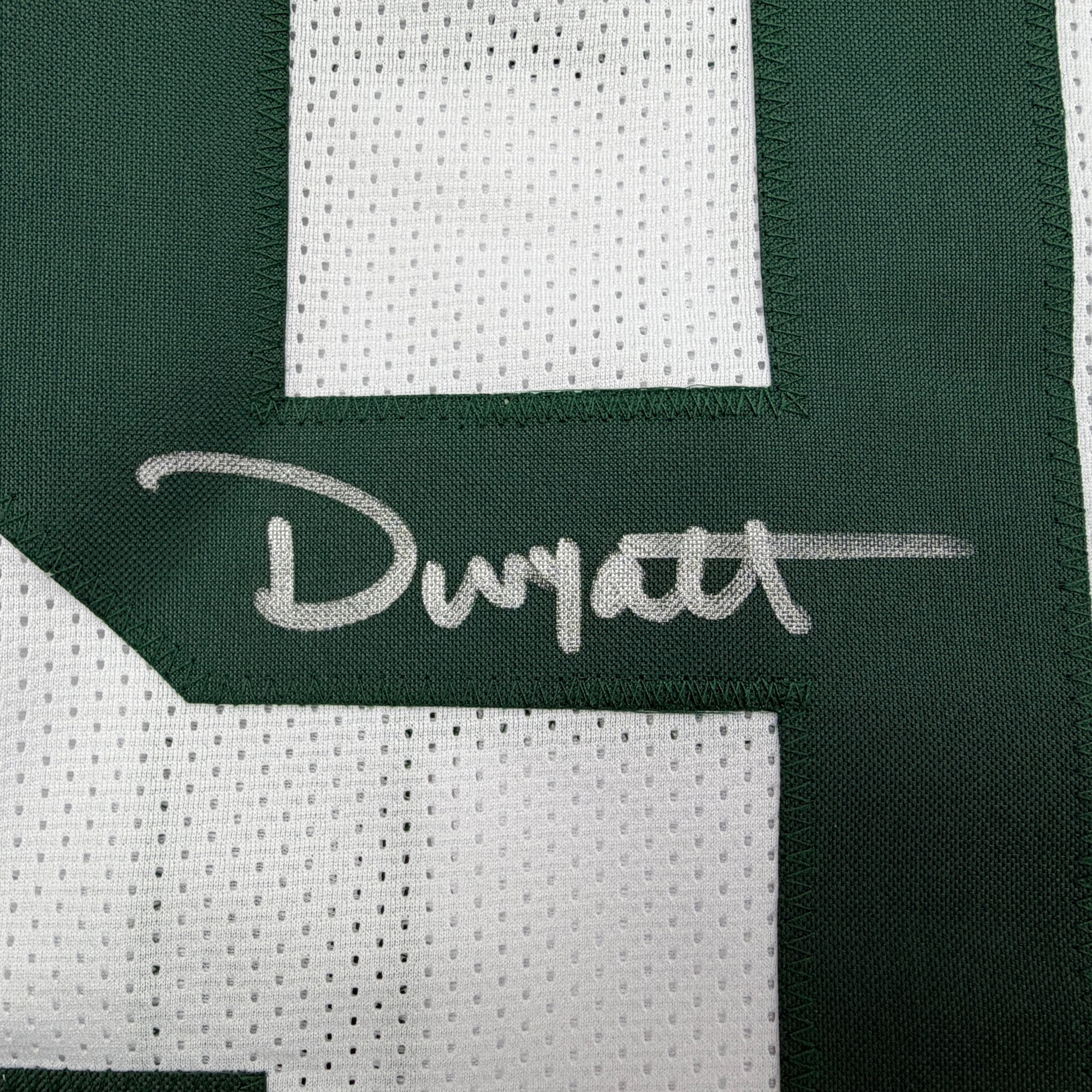 Autographed/Signed Devonte Wyatt Green Bay White Football Jersey Beckett BAS COA