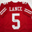 Autographed/Signed Trey Lance San Francisco Red Football Jersey Beckett BAS COA