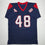 Autographed/Signed Christian Harris Houston Blue Football Jersey Beckett BAS COA