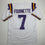 Autographed/Signed Leonard Fournette LSU White College Football Jersey Beckett BAS COA
