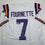Autographed/Signed Leonard Fournette LSU White College Football Jersey Beckett BAS COA