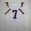 Autographed/Signed Leonard Fournette LSU White College Football Jersey Beckett BAS COA