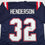 Autographed/Signed TreVeyon Henderson New England Blue Football Jersey Beckett BAS COA