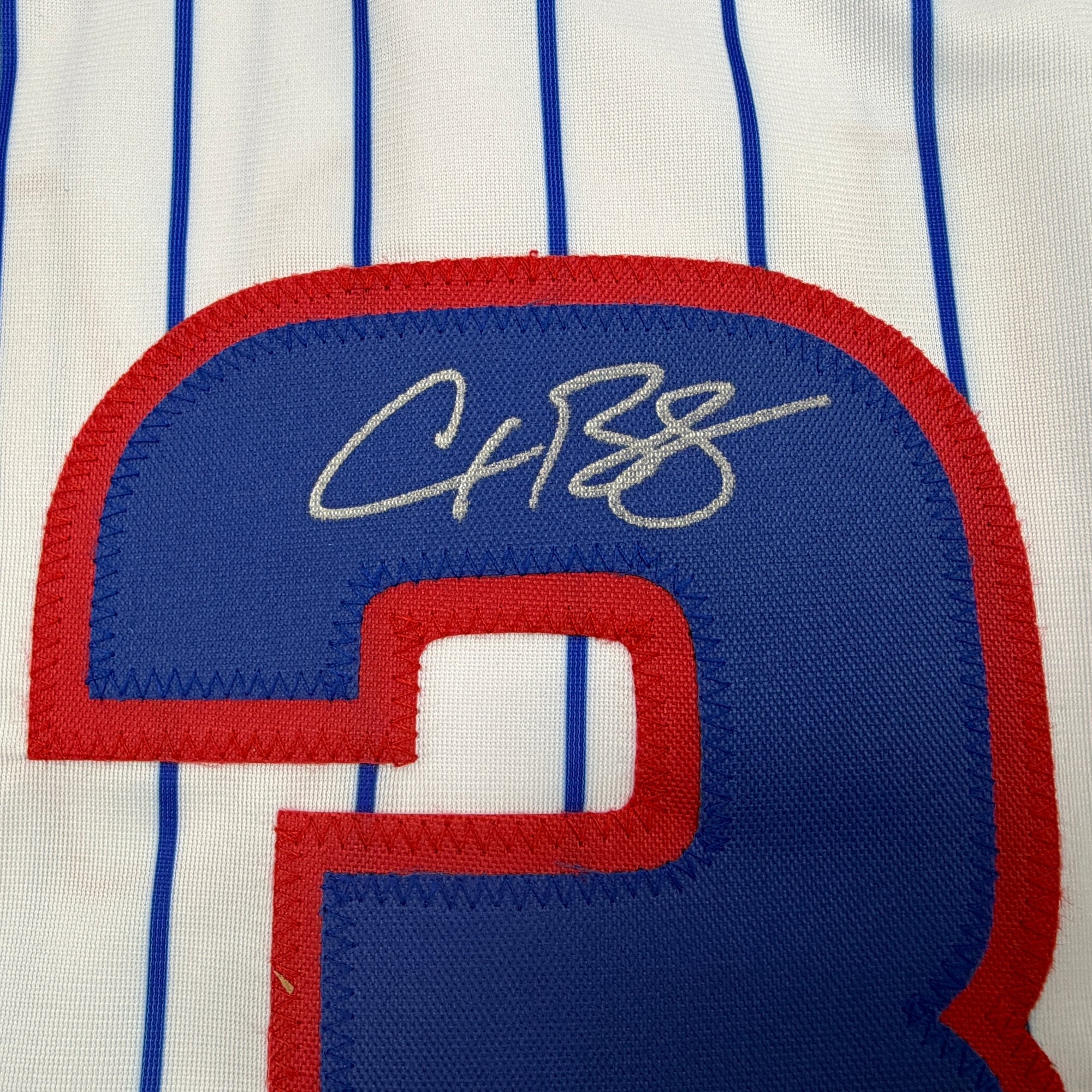 Autographed/Signed Alex Bregman Chicago Pinstripe Baseball Jersey Beckett BAS COA