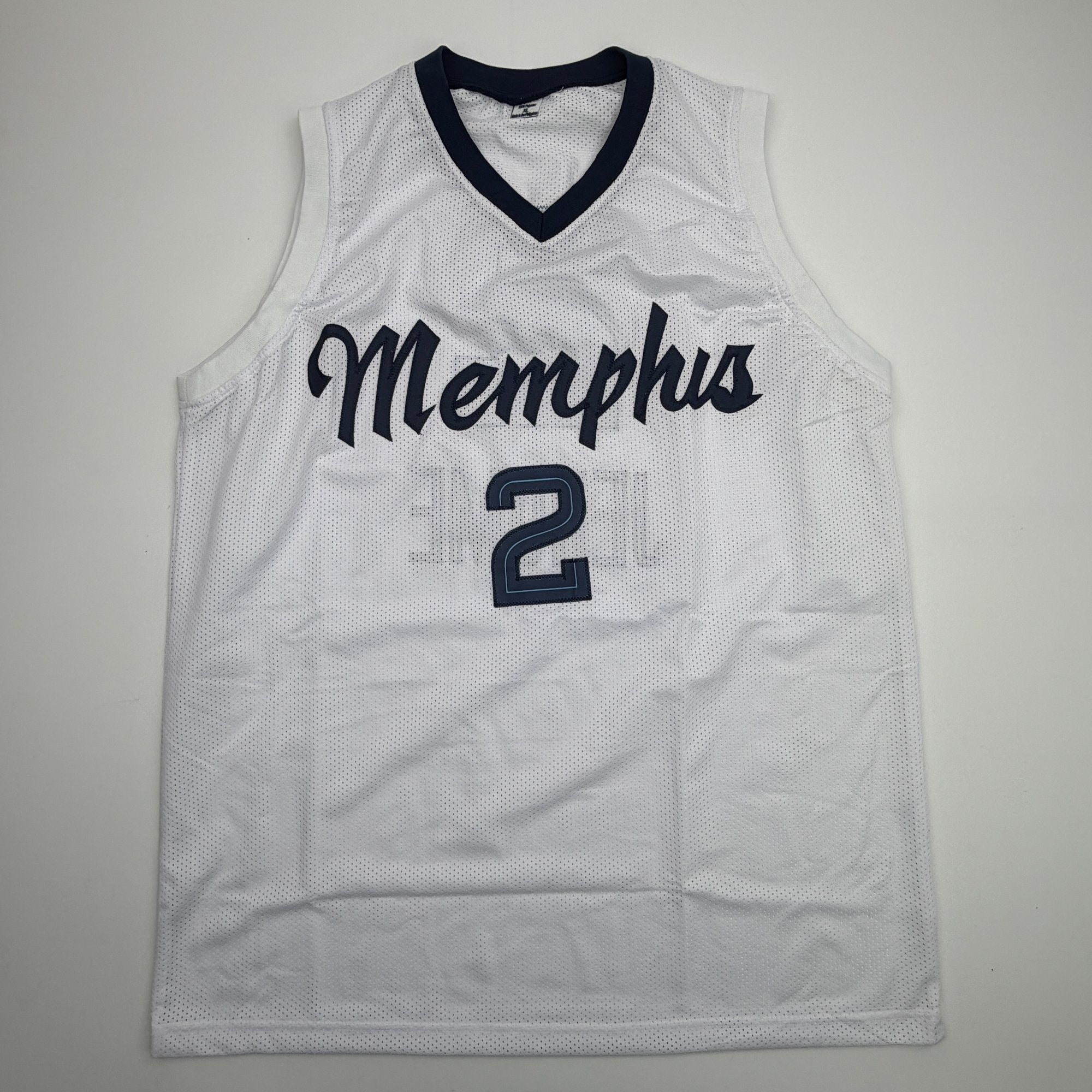 Autographed/Signed Ty Jerome Memphis White Basketball Jersey Beckett BAS COA