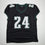 Autographed/Signed Andrew Mukuba Philadelphia Black Pro Cut Football Jersey JSA COA