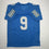 Autographed/Signed Jameson Williams Detroit Blue Football Jersey Beckett BAS COA