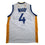 Autographed/Signed Moses Moody Golden State White Basketball Jersey Beckett BAS COA