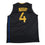 Autographed/Signed Moses Moody Golden State Black Basketball Jersey Beckett BAS COA