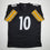 Autographed/Signed Roman Wilson Pittsburgh Black Football Jersey Beckett BAS COA