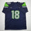 Autographed/Signed Elijah Arroyo Seattle Navy Blue Football Jersey JSA COA