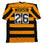 Autographed/Signed Rod Woodson HOF 09 Pittsburgh Bumbe Bee Football Jersey Beckett BAS COA