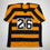 Autographed/Signed Rod Woodson HOF 09 Pittsburgh Bumbe Bee Football Jersey Beckett BAS COA