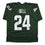 Autographed/Signed Le'Veon LeVeon Bell Michigan State Green College Football Jersey Beckett BAS COA