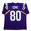 Autographed/Signed Dwayne Bowe LSU Purple College Football Jersey Beckett BAS COA