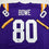 Autographed/Signed Dwayne Bowe LSU Purple College Football Jersey Beckett BAS COA