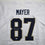 Autographed/Signed Michael Mayer Notre Dame White College Football Jersey Beckett BAS COA