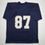 Autographed/Signed Michael Mayer Notre Dame Blue College Football Jersey Beckett BAS COA