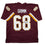 Autographed/Signed Russ Grimm HOF 2010 Washington Maroon Football Jersey JSA COA