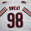 Autographed/Signed Montez Sweat Chicago White Football Jersey PSA/DNA COA