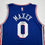 Autographed/Signed Tyrese Maxey Philadelphia 76ers Sixers Blue Authentic Basketball Jersey Fanatics COA