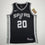 Autographed/Signed Manu Ginobili San Antonio Spurs Black Authentic Basketball Jersey JSA COA