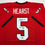 Autographed/Signed Garrison Hearst 3232 Yards Georgia Red College Football Jersey Beckett BAS COA