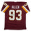 Autographed/Signed Jonathan Allen Washington Maroon Football Jersey JSA COA