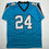 Autographed/Signed Jonathon Brooks Carolina Blue Football Jersey JSA COA