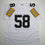 Autographed/Signed Jack Lambert Pittsburgh White Football Jersey JSA COA
