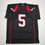 Autographed/Signed Michael Crabtree Texas Tech Black College Football Jersey JSA COA