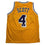Autographed/Signed Byron Scott Los Angeles Yellow Basketball Jersey JSA COA
