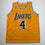 Autographed/Signed Byron Scott Los Angeles Yellow Basketball Jersey JSA COA