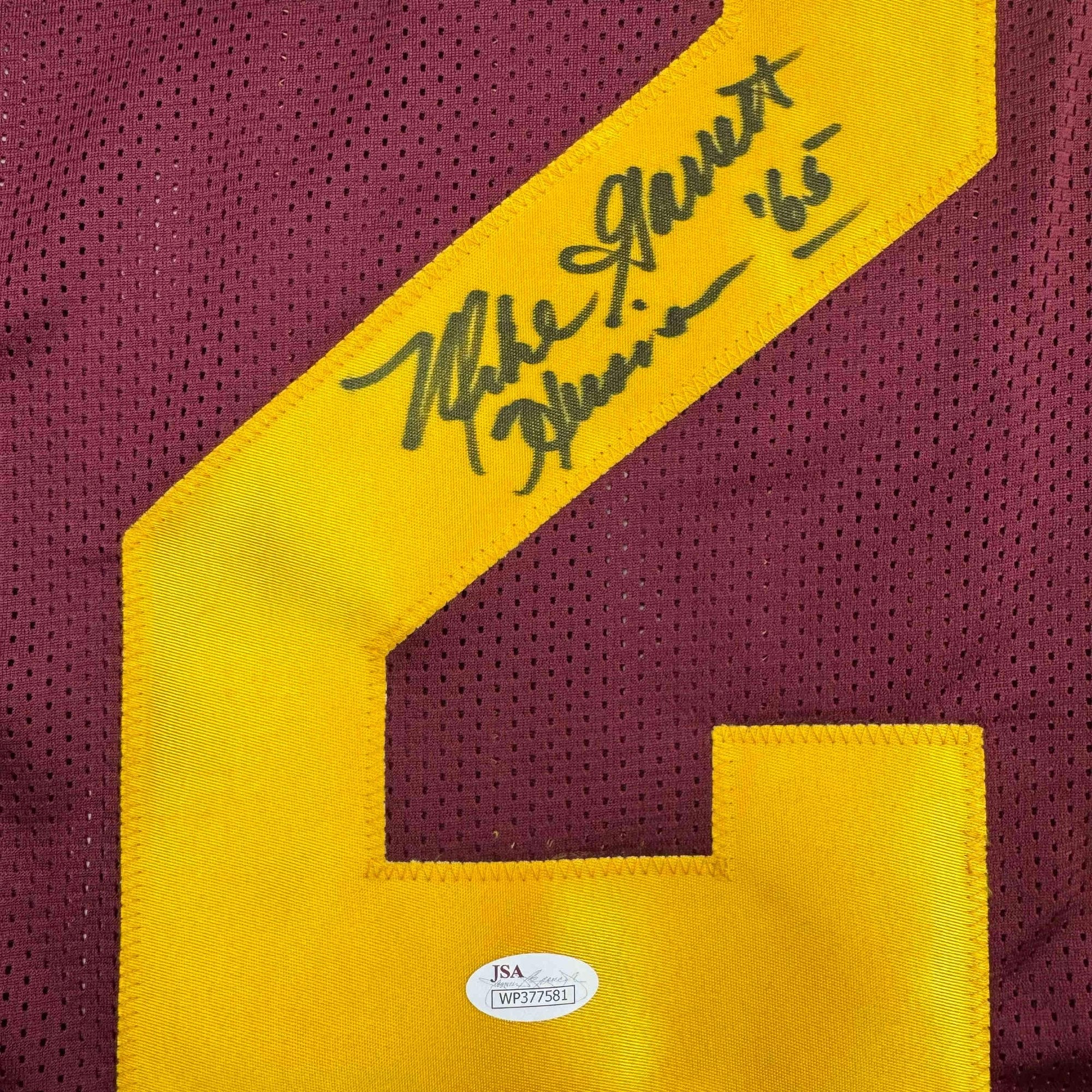 Autographed/Signed Mike Garrett Heisman 65 USC Southern Cal Red College Football Jersey JSA COA
